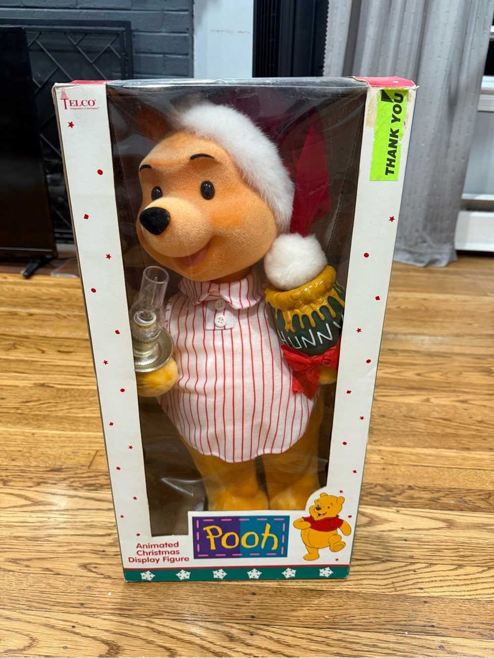 Disney Winnie the Pooh Motion Animated Christmas Display Vintage 1995 Telco